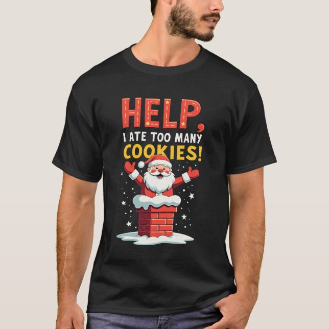 T-shirt Chemise de Noël drôle | Festive Humour Tee (Devant)