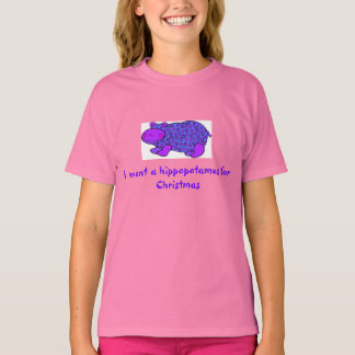 T-shirt Chemise de Noël Hippopotamus