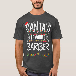 T-shirt Chemise de Noël Père Noël Santax27s Barbier favori