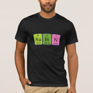 T-shirt Chemise de nom de table périodique Aubin