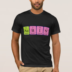 T-shirt Chemise de nom de table périodique Aubin
