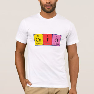 T-shirt Chemise de nom de table périodique Cato