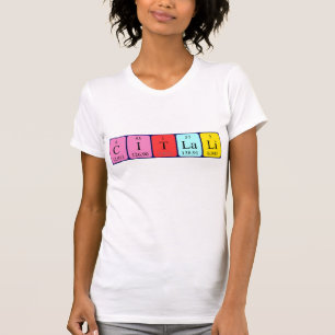T-shirt Chemise de nom de table périodique Citlali