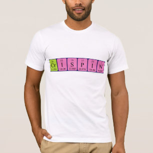 T-shirt Chemise de nom de table périodique Crispin