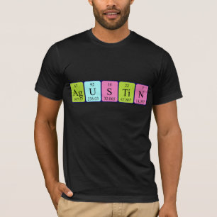 T-shirt Chemise de nom de table périodique d'Agustin