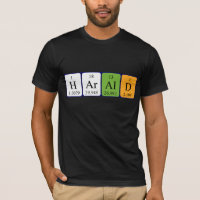 Chemise de nom de table périodique de Harald
