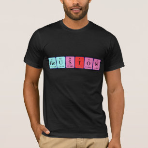 T-shirt Chemise de nom de table périodique de Houston
