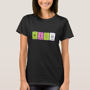 T-shirt Chemise de nom de table périodique de la sorcière