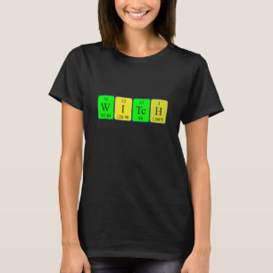 T-shirt Chemise de nom de table périodique de la sorcière