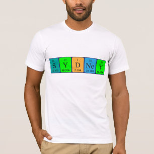 T-shirt Chemise de nom de table périodique de Sydney