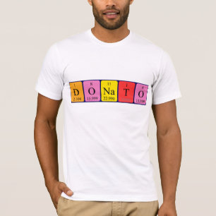 T-shirt Chemise de nom de table périodique Donato