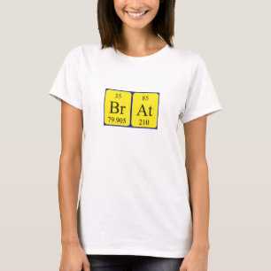 T-shirt Chemise de nom de table périodique du Brat