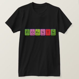 T-shirt Chemise de nom de table périodique Florentin