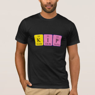 T-shirt Chemise de nom de table périodique Kip