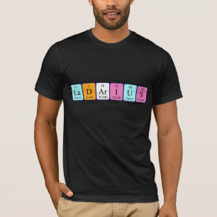 T-shirt Chemise de nom de table périodique Ladarius