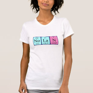 T-shirt Chemise de nom de table périodique Nolan