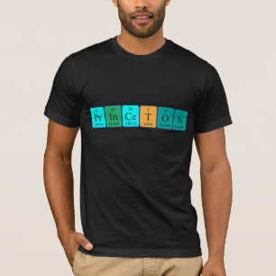 T-shirt Chemise de nom de table périodique Princeton