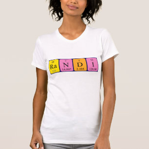 T-shirt Chemise de nom de table périodique Randi