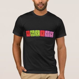 T-shirt Chemise de nom de table périodique Treyton