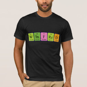 T-shirt Chemise de nom de table périodique Winfred