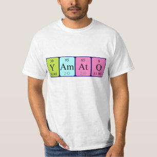 T-shirt Chemise de nom de table périodique Yamato