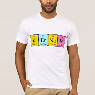 T-shirt Chemise de nom périodique Kernan