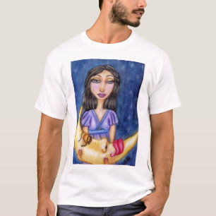 T-shirt Chemise de nuit Lune couchée