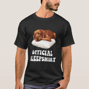 T-shirt Chemise de nuit officielle pour amoureux de Vizsla