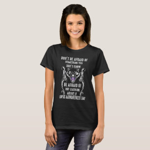 T-shirt Chemise de papillon de conscience de lupus