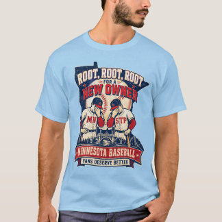 T-shirt Chemise de partisan de baseball du Minnesota pour