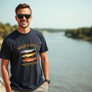 T-shirt Chemise de pêche à la truite