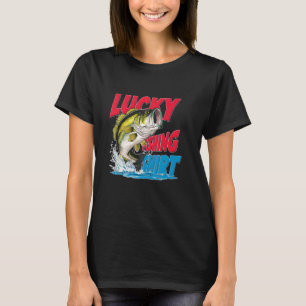 T-shirt Chemise de pêche chanceuse drôle de pêcheur de bas