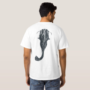 T-shirt Chemise de pêche de poisson-chat à tête plate