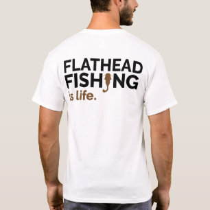 T-shirt Chemise de pêche de poisson-chat à tête plate