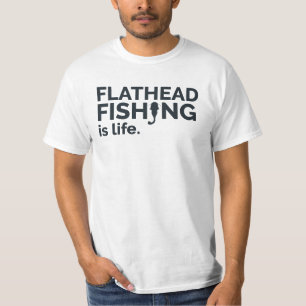 T-shirt Chemise de pêche de poisson-chat à tête plate