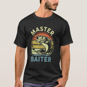 T-shirt Chemise de pêche drôle Master-Baiter Cool Bass Pap