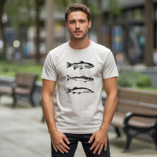 T-shirt Chemise de pêche pour hommes, Cadeau de fête des p