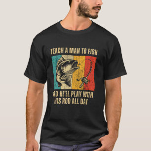 T-shirt Chemise de pêche pour hommes - Humour drôle d'angl