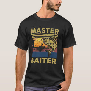 T-shirt Chemise de pêcheur maître appât drôle grand-père b