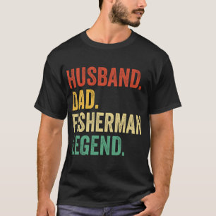 T-shirt Chemise de pêcheur papa, Cadeau pour mari, pêcheur