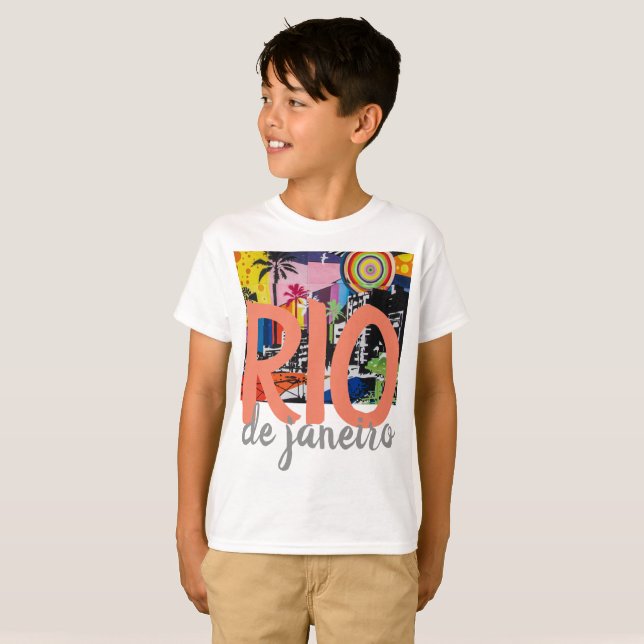 T-shirt Chemise de peinture murale de graffiti du Brésil (Devant entier)