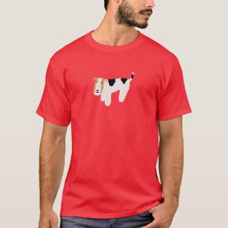 T-shirt Chemise de pensée de Fox Terrier de fil (unisexe)