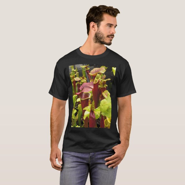 T-shirt Chemise de photo de flava de Sarracenia (avant et (Devant entier)