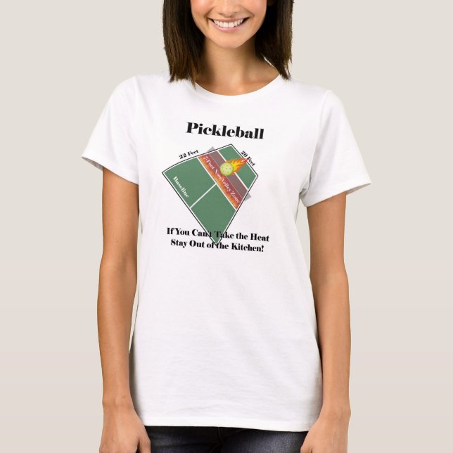 T-shirt Chemise de Pickleball - séjour hors de la cuisine (Devant)