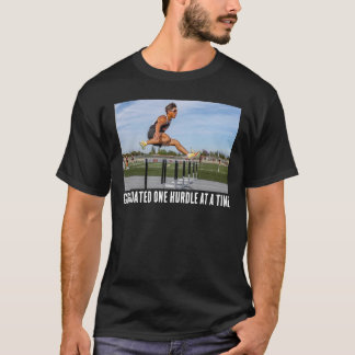 T-shirt Chemise de piste et de terrain « Un obstacle à la