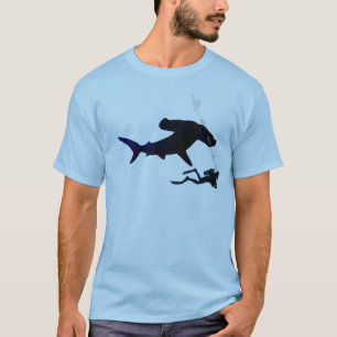 T-shirt chemise de plongeur de requin