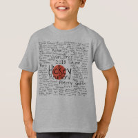 Chemise de point de rouge du bidule 2018