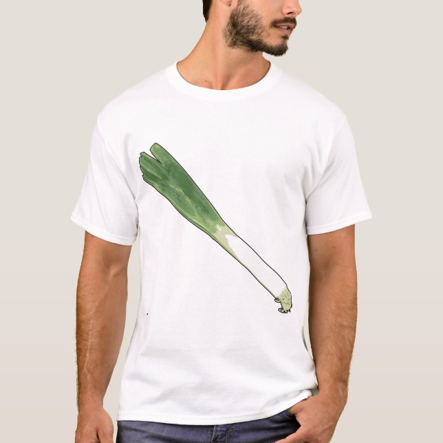 T-shirt Chemise de poireau (Devant)