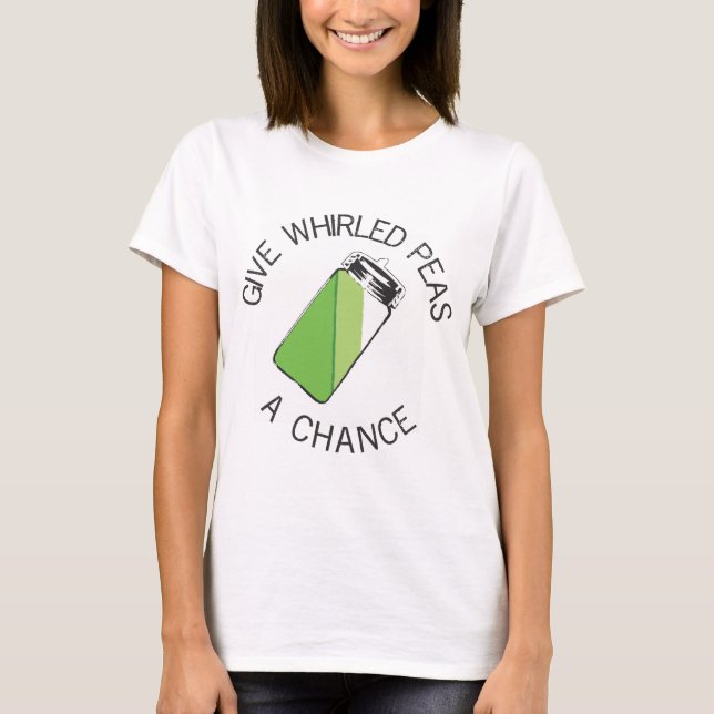 T-shirt Chemise de pois centrifugée par cuisine moderniste (Devant)