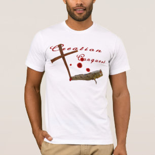 T-shirt Chemise de poissons de Darwin de conquête de